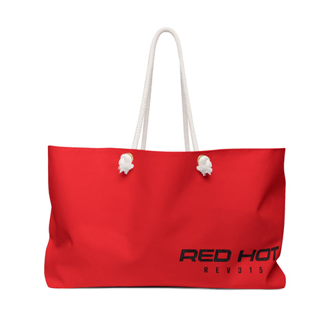 Red Hot Onyx Weekender Tote Bag