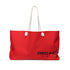 Red Hot Onyx Weekender Tote Bag