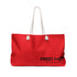 Red Hot Onyx Weekender Tote Bag