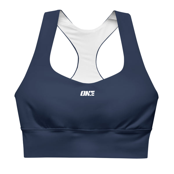 1STAR Navy Longline Sports Bra