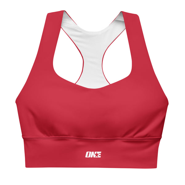1STAR Crimson Mid Longline Sports Bra