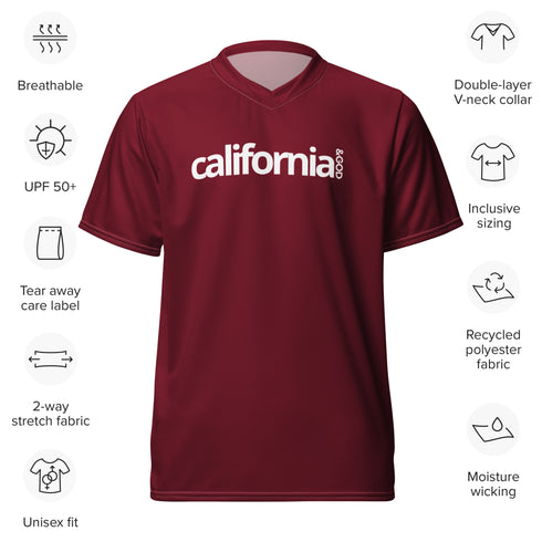 California &God Rust Recycled Sports Jersey T-Shirt