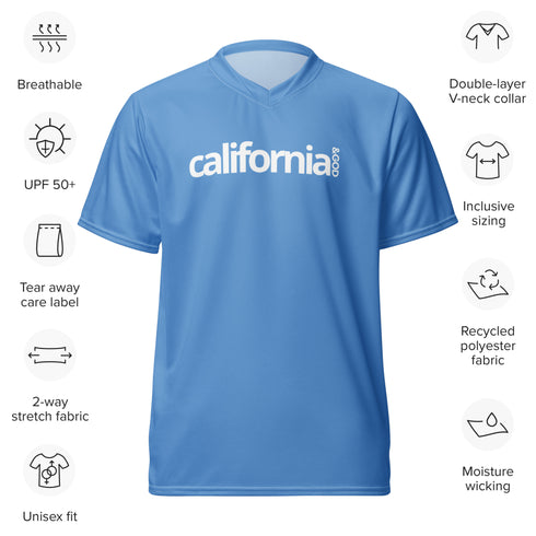 California &God Sky Recycled Sports Jersey T-Shirt