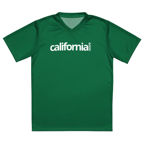 California &God Emerald Recycled Unisex Sports Jersey T-Shirt
