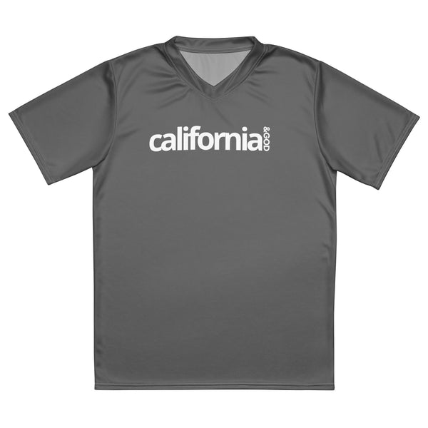 California &God Grey Recycled Sports Jersey T-Shirt