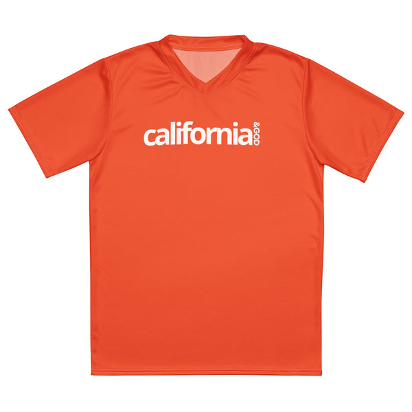California &God Outrageous Recycled Sports Jersey T-Shirt