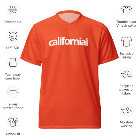California &God Outrageous Recycled Sports Jersey T-Shirt