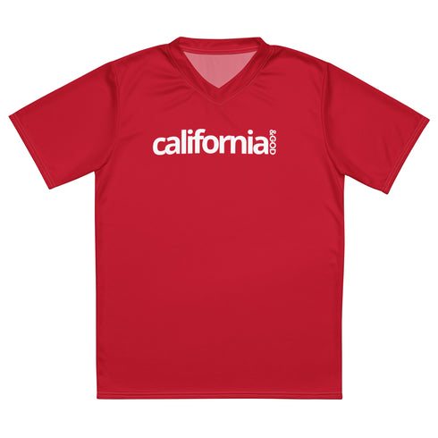 California &God Crimson Recycled Sports Jersey T-Shirt