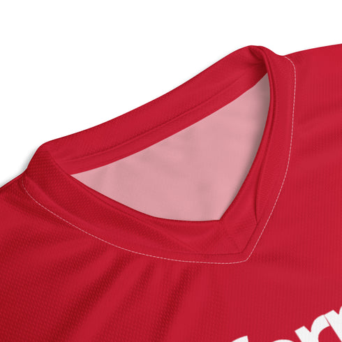 California &God Crimson Recycled Sports Jersey T-Shirt