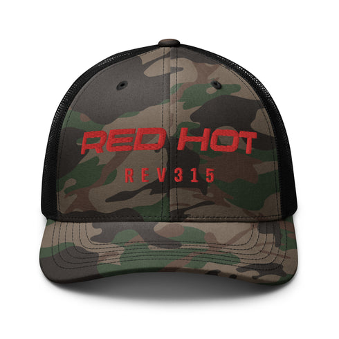 Red Hot Camouflage Trucker Hat