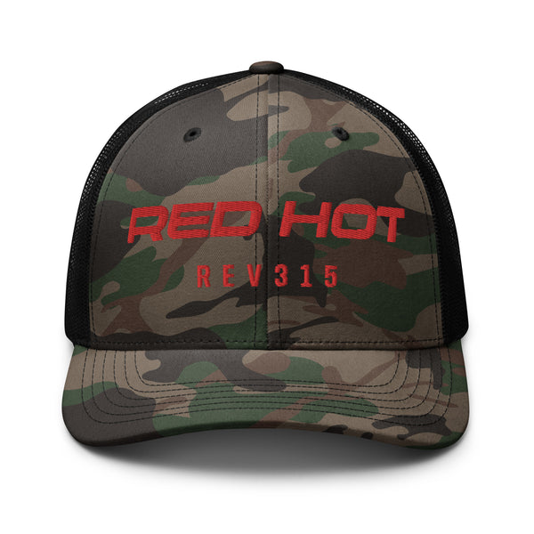 Red Hot Camouflage Trucker Hat