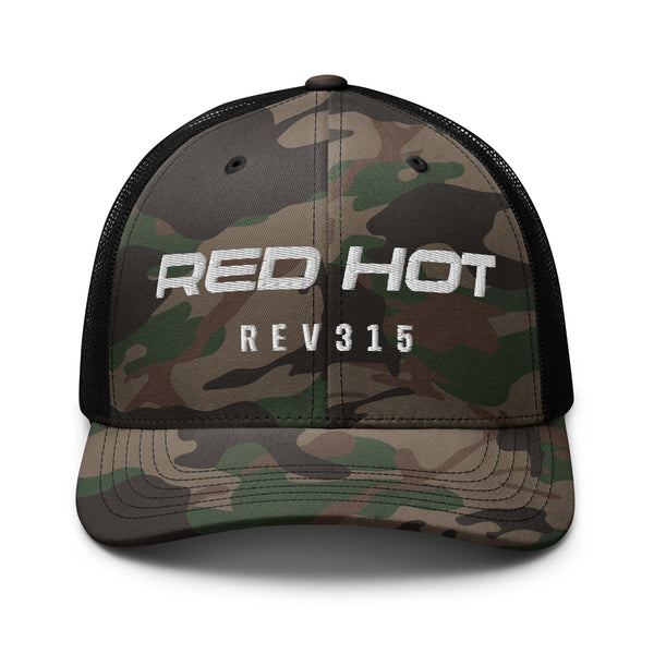 Red Hot Salt Camouflage Trucker Hat