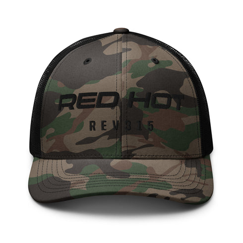 Red Hot Onyx Camouflage Trucker Hat