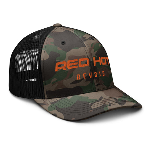 Red Hot Outrageous Camouflage Trucker Hat