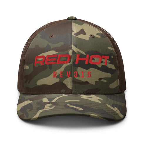 Red Hot Camouflage Trucker Hat
