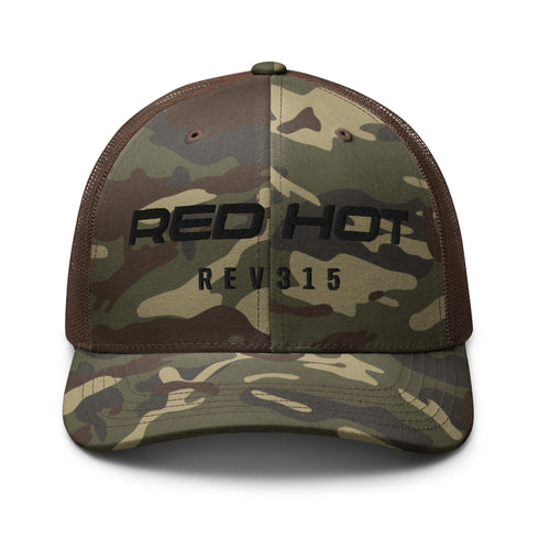 Red Hot Onyx Camouflage Trucker Hat
