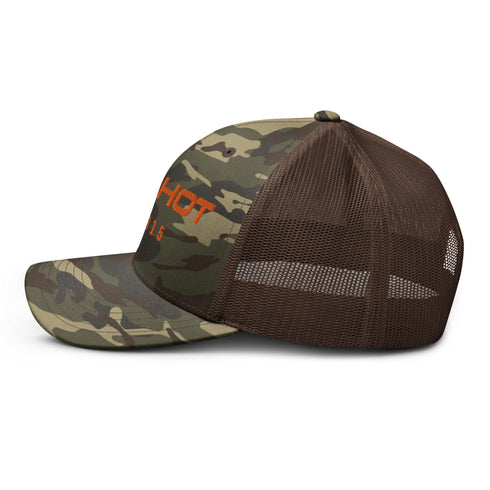 Red Hot Outrageous Camouflage Trucker Hat