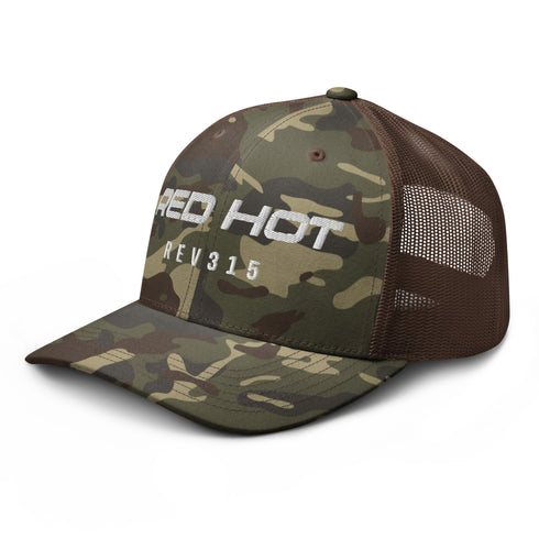 Red Hot Salt Camouflage Trucker Hat