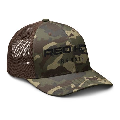 Red Hot Onyx Camouflage Trucker Hat