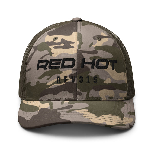 Red Hot Onyx Camouflage Trucker Hat