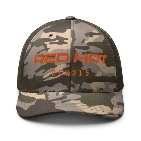 Red Hot Outrageous Camouflage Trucker Hat