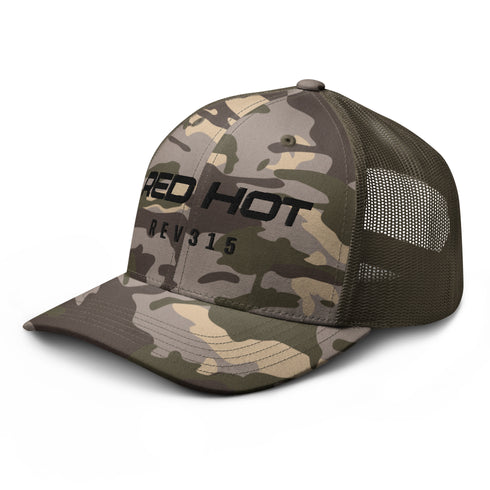 Red Hot Onyx Camouflage Trucker Hat