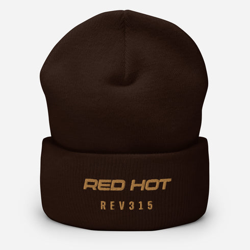 Red Hot Zest Cuffed Beanie