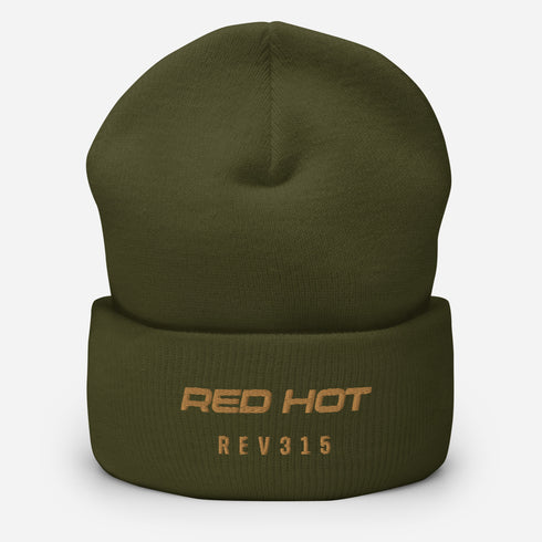 Red Hot Zest Cuffed Beanie
