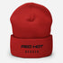 Red Hot Onyx Cuffed Beanie
