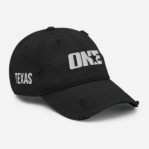 Texas 1STAR Distressed Dad Hat