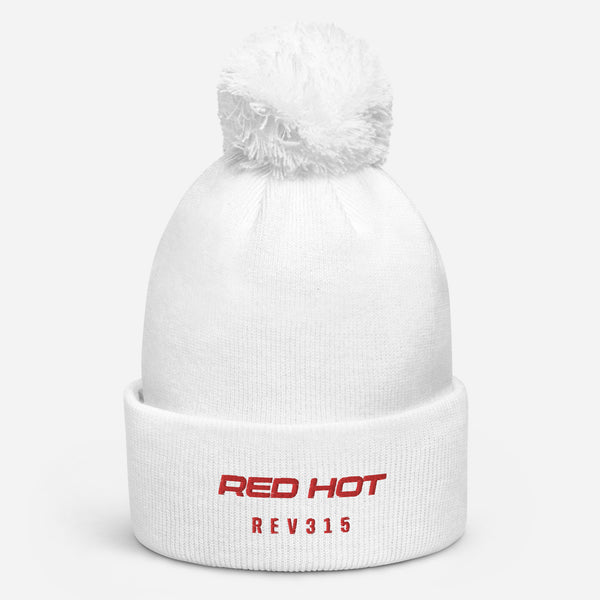 Red Hot Pom Pom Beanie