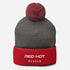 Red Hot Salt Pom-Pom Beanie