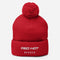 Red Hot Salt Pom-Pom Beanie