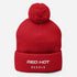 Red Hot Salt Pom-Pom Beanie