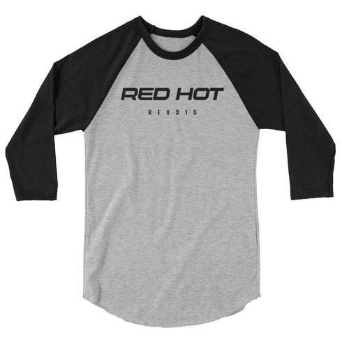Red Hot Onyx 3/4 Sleeve Raglan T-Shirt