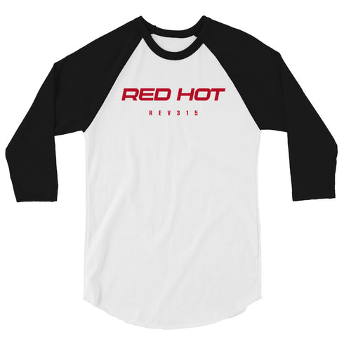 Red Hot 3/4 Sleeve Raglan T-Shirt