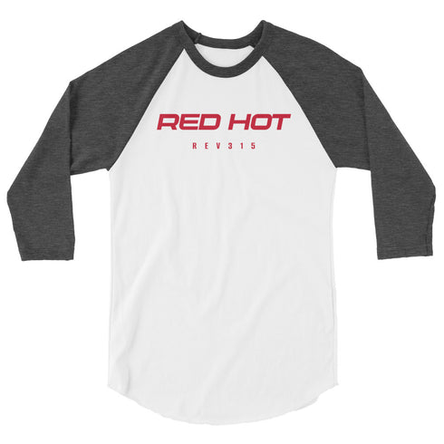 Red Hot 3/4 Sleeve Raglan T-Shirt
