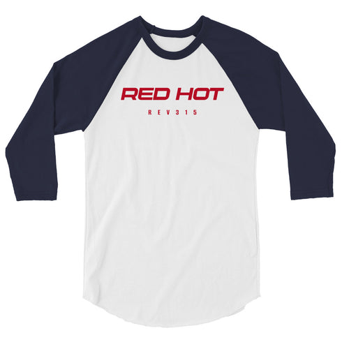 Red Hot 3/4 Sleeve Raglan T-Shirt