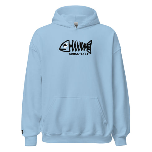 Cross-eyed Onyx Fishbone Hoodie