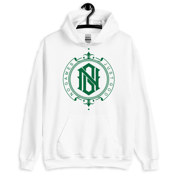No Games Just God Majestic Emerald Hoodie