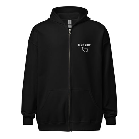 Black Sheep Logo Heavy Blend Zip Hoodie