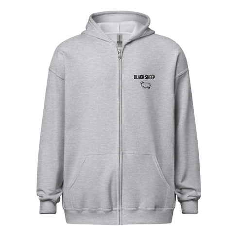 Black Sheep Logo Heavy Blend Zip Hoodie