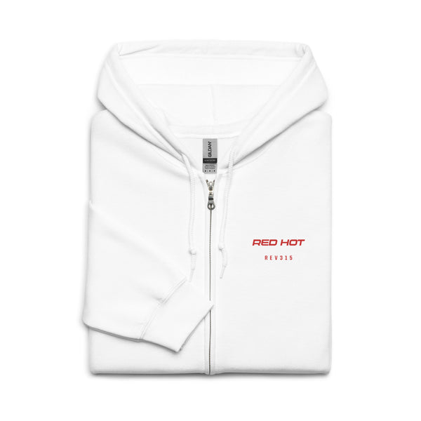 Red Hot Heavy Blend Zip Hoodie