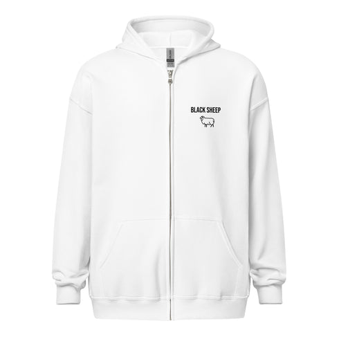 Black Sheep Logo Heavy Blend Zip Hoodie