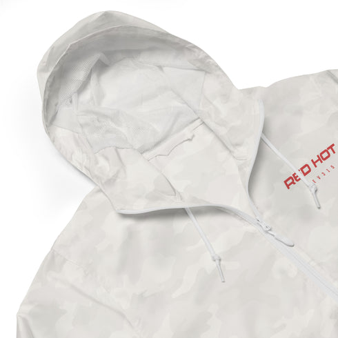 Red Hot Lightweight Zip Up Windbreaker