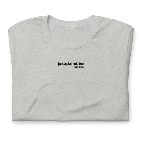 Just A Plain Ole Tee - God Bless - Onyx