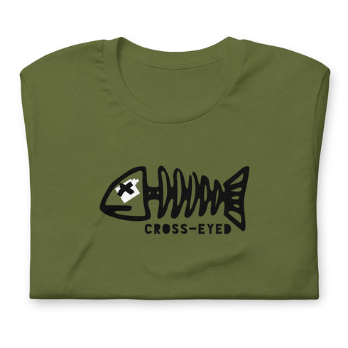 Cross-eyed Onyx Fishbone T-Shirt