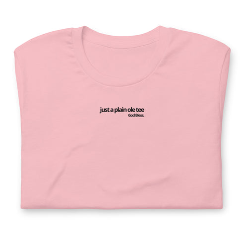 Just A Plain Ole Tee - God Bless - Onyx