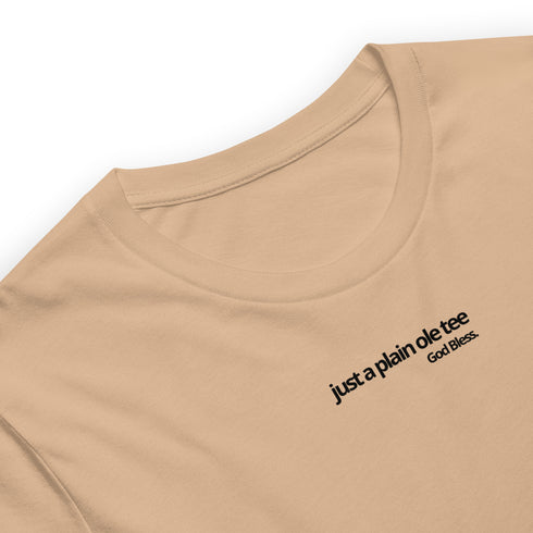 Just A Plain Ole Tee - God Bless - Onyx