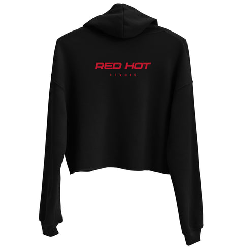 Red Hot Crop Hoodie